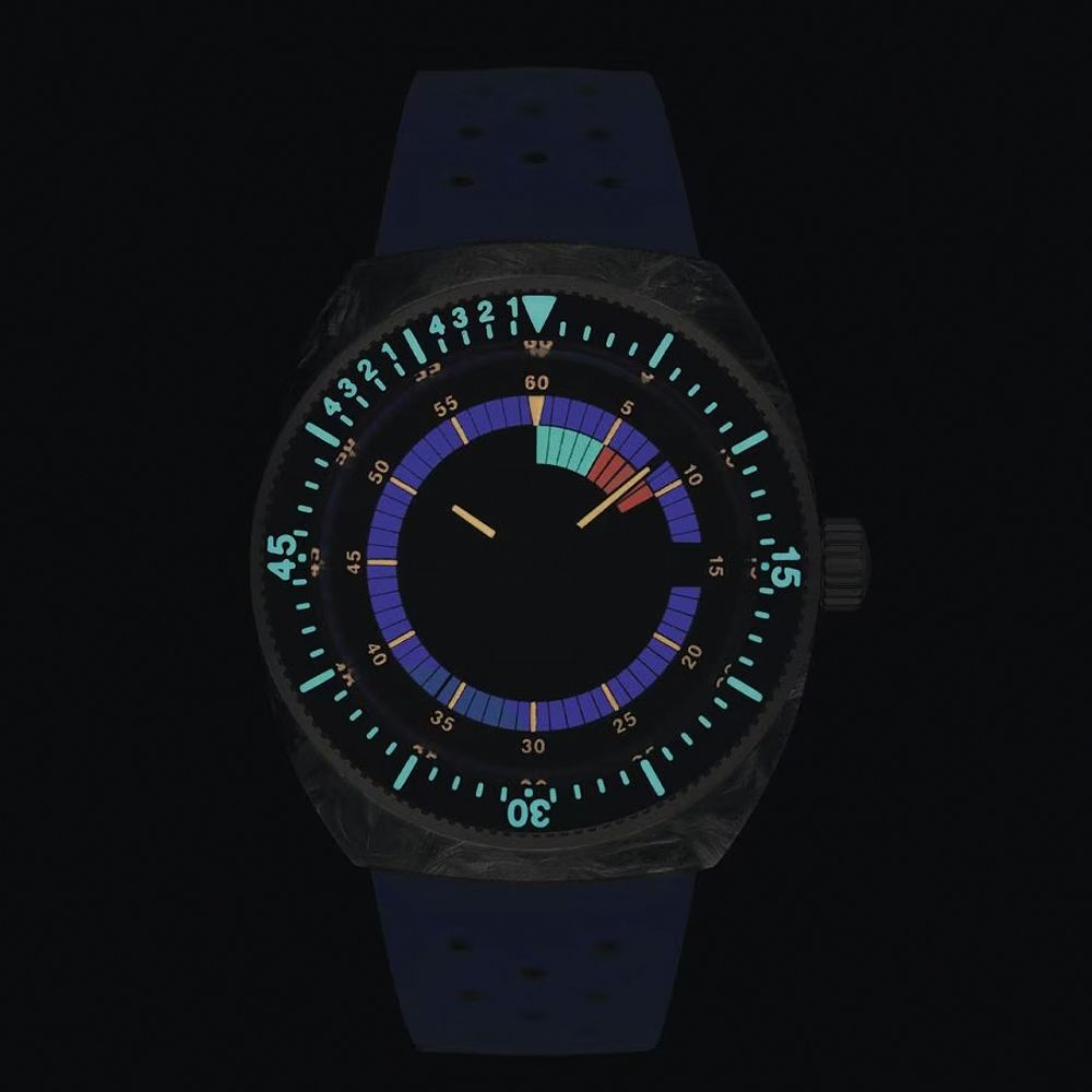 TISSOT 天梭Sideral S系列 70年代鍛造碳機械手錶-藍 T1454079705701