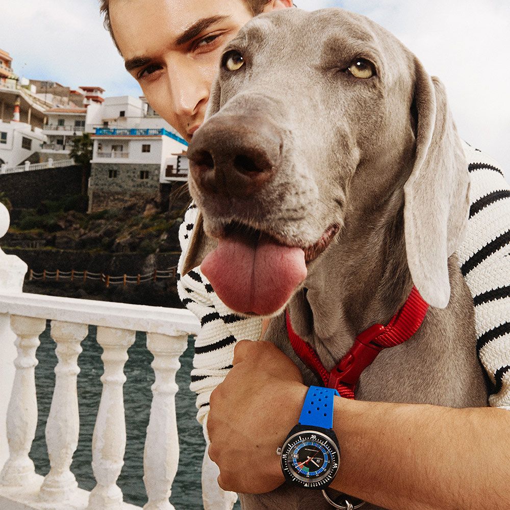 TISSOT 天梭Sideral S系列 70年代鍛造碳機械手錶-藍 T1454079705701