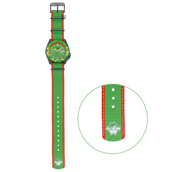 SEIKO 精工5 Sports x 快打旋風 布蘭卡 聯名限量機械錶(SRPF23K1)-42.5mm