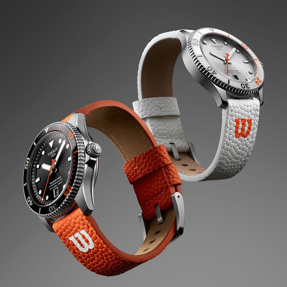 TISSOT 天梭官方授權 Seastar Wilson WNBA 機械錶-40mm 加贈白色錶帶 T1208071705100