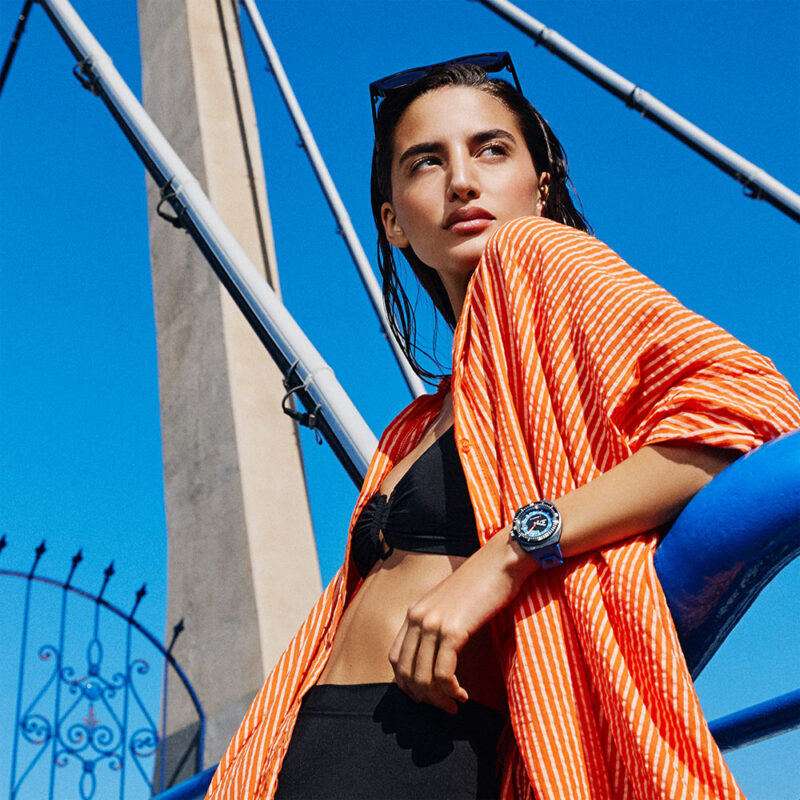 TISSOT 天梭Sideral S系列 70年代鍛造碳機械手錶-藍 T1454079705701